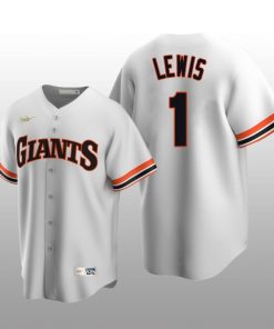 Men's Kyle Lewis Seattle Mariners White Home Cooperstown Collection Jersey