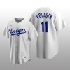 Men's Los Angeles Dodgers A.J. Pollock White Cooperstown Collection Home Jersey
