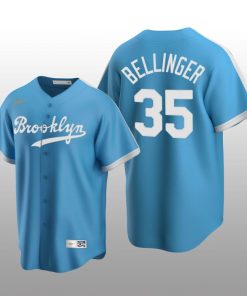 Men's Los Angeles Dodgers Cody Bellinger Light Blue Cooperstown Collection Alternate Jersey
