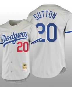 Men's Los Angeles Dodgers Don Sutton Gray Cooperstown Collection Authentic Jersey