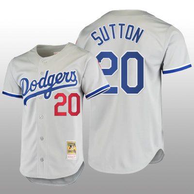 Men's Los Angeles Dodgers Don Sutton Gray Cooperstown Collection Authentic Jersey