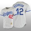 Men's Los Angeles Dodgers Jackie Robinson Gray Cooperstown Collection Authentic Jersey