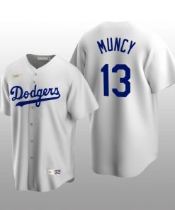 Men's Los Angeles Dodgers Max Muncy White Cooperstown Collection Home Jersey