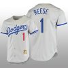 Men's Los Angeles Dodgers Pee Wee Reese Gray Cooperstown Collection Authentic Jersey