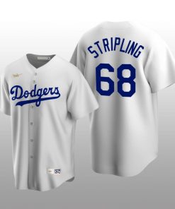 Men's Los Angeles Dodgers Ross Stripling White Cooperstown Collection Home Jersey
