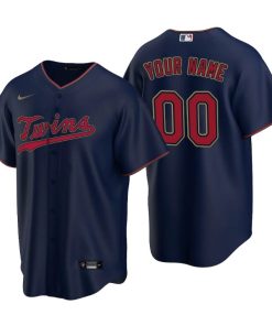 Men's Minnesota Twins Navy Replica 2020 Alternate Custom Jersey