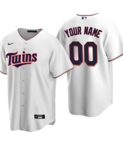 Men's Minnesota Twins White Replica 2020 Home Custom Jersey