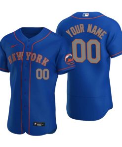 Men's New York Mets Custom Royal Authentic 2020 Alternate Jersey