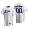 Men's New York Mets White Replica 2020 Home Custom Jersey