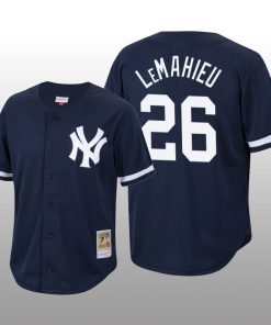 Men's New York Yankees DJ LeMahieu Navy Cooperstown Collection Mesh Batting Practice Jersey