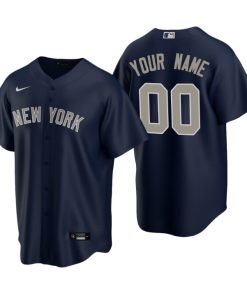 Men's New York Yankees Navy Replica 2020 Alternate Custom Jersey
