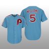 Men's Nick Williams Philadelphia Phillies Light Blue Cool Base Cooperstown Player Jersey