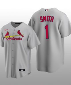 Men's Ozzie Smith St. Louis Cardinals Grey Road 2020 Replica Jersey