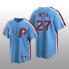 Men's Philadelphia Phillies Aaron Nola Light Blue Cooperstown Collection Road Jersey
