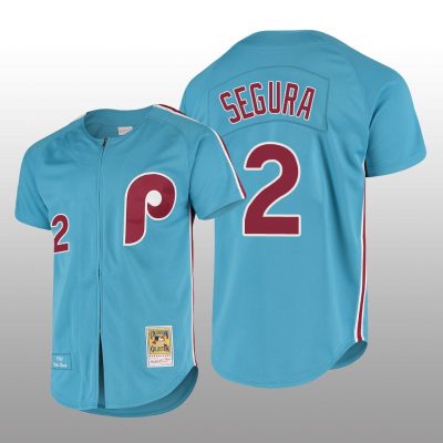 Men's Philadelphia Phillies Jean Segura Light Blue Cooperstown Collection Authentic Jersey