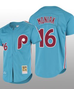 Men's Philadelphia Phillies Mickey Moniak Light Blue Cooperstown Collection Authentic Jersey