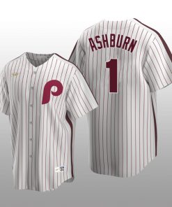 Men's Philadelphia Phillies Richie Ashburn White Cooperstown Collection Home Jersey