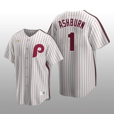 Men's Philadelphia Phillies Richie Ashburn White Cooperstown Collection Home Jersey