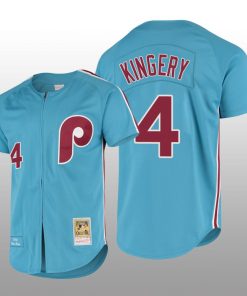 Men's Philadelphia Phillies Scott Kingery Light Blue Cooperstown Collection Authentic Jersey