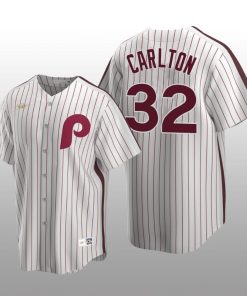 Men's Philadelphia Phillies Steve Carlton White Cooperstown Collection Home Jersey