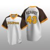 Men's San Diego Padres Garrett Richards White Cooperstown Collection Home Jersey