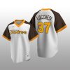 Men's San Diego Padres Joey Lucchesi White Cooperstown Collection Home Jersey