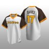 Men's San Diego Padres Zach Davies White Cooperstown Collection Home Jersey