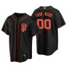 Men's San Francisco Giants Black Replica 2020 Alternate Custom Jersey