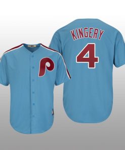 Men's Scott Kingery Philadelphia Phillies Light Blue Cool Base Cooperstown Player Jersey