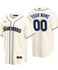 Men's Seattle Mariners Cream Replica 2020 Alternate Custom Jersey