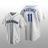 Men's Seattle Mariners Edgar Martinez White Cooperstown Collection Home Jersey
