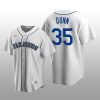 Men's Seattle Mariners Justin Dunn White Cooperstown Collection Home Jersey