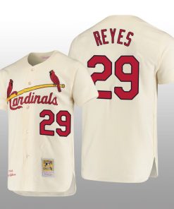 Men's St. Louis Cardinals Alex Reyes Cream Cooperstown Collection Authentic Jersey