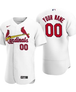 Men's St. Louis Cardinals Custom White Authentic 2020 Home Jersey