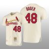 Men's St. Louis Cardinals Harrison Bader Cream Cooperstown Collection Authentic Jersey