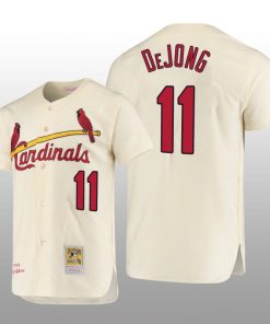 Men's St. Louis Cardinals Paul DeJong Cream Cooperstown Collection Authentic Jersey