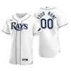 Men's Tampa Bay Rays Custom White Authentic 2020 Home Jersey