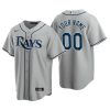 Men's Tampa Bay Rays Gray Replica 2020 Road Custom Jersey