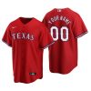 Men's Texas Rangers Red Replica 2020 Alternate Custom Jersey