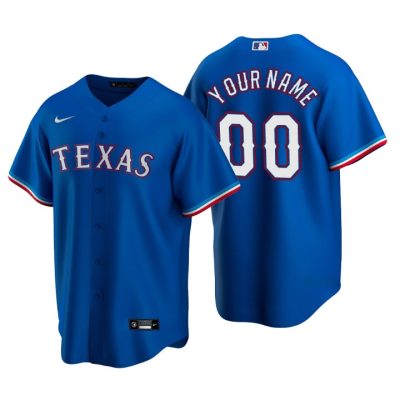 Men's Texas Rangers Royal Replica 2020 Alternate Custom Jersey