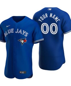 Men's Toronto Blue Jays Custom Royal Authentic 2020 Alternate Jersey