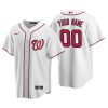 Men's Washington Nationals White Replica 2020 Home Custom Jersey