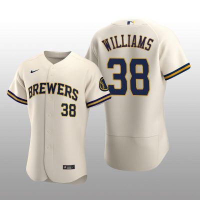 Milwaukee Brewers Devin Williams Authentic Home Team Cream Jersey