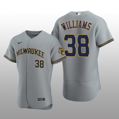 Milwaukee Brewers Devin Williams Authentic Road Team Gray Jersey