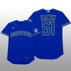Milwaukee Brewers Freddy Peralta 2021 MLB Players Weekend Nickname Blue Jersey