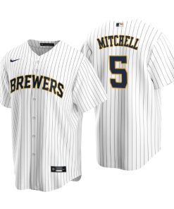 Milwaukee Brewers Garrett Mitchell White 2020 MLB Draft Alternate Replica Jersey