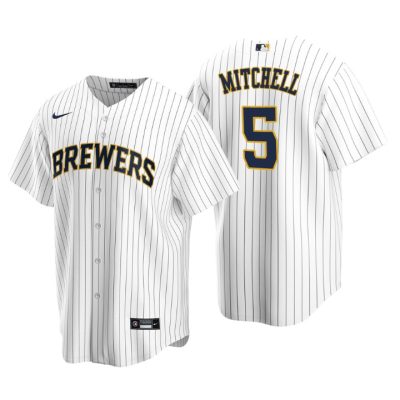 Milwaukee Brewers Garrett Mitchell White 2020 MLB Draft Alternate Replica Jersey