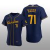 Milwaukee Brewers Josh Hader Authentic Alternate Team Navy Jersey