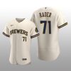 Milwaukee Brewers Josh Hader Authentic Home Team Cream Jersey