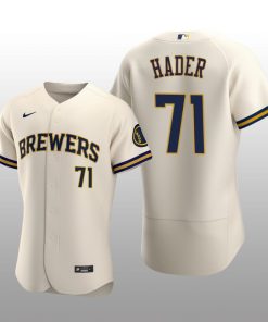 Milwaukee Brewers Josh Hader Authentic Home Team Cream Jersey